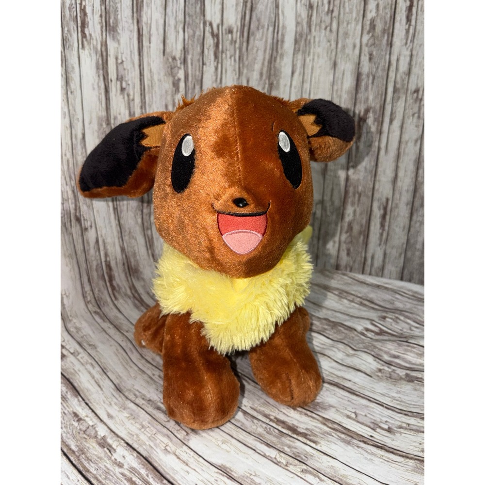 Build-A-Bear Pokemon Eevee Plush Unisex Medium Brown Excellent Stuffed Animal
